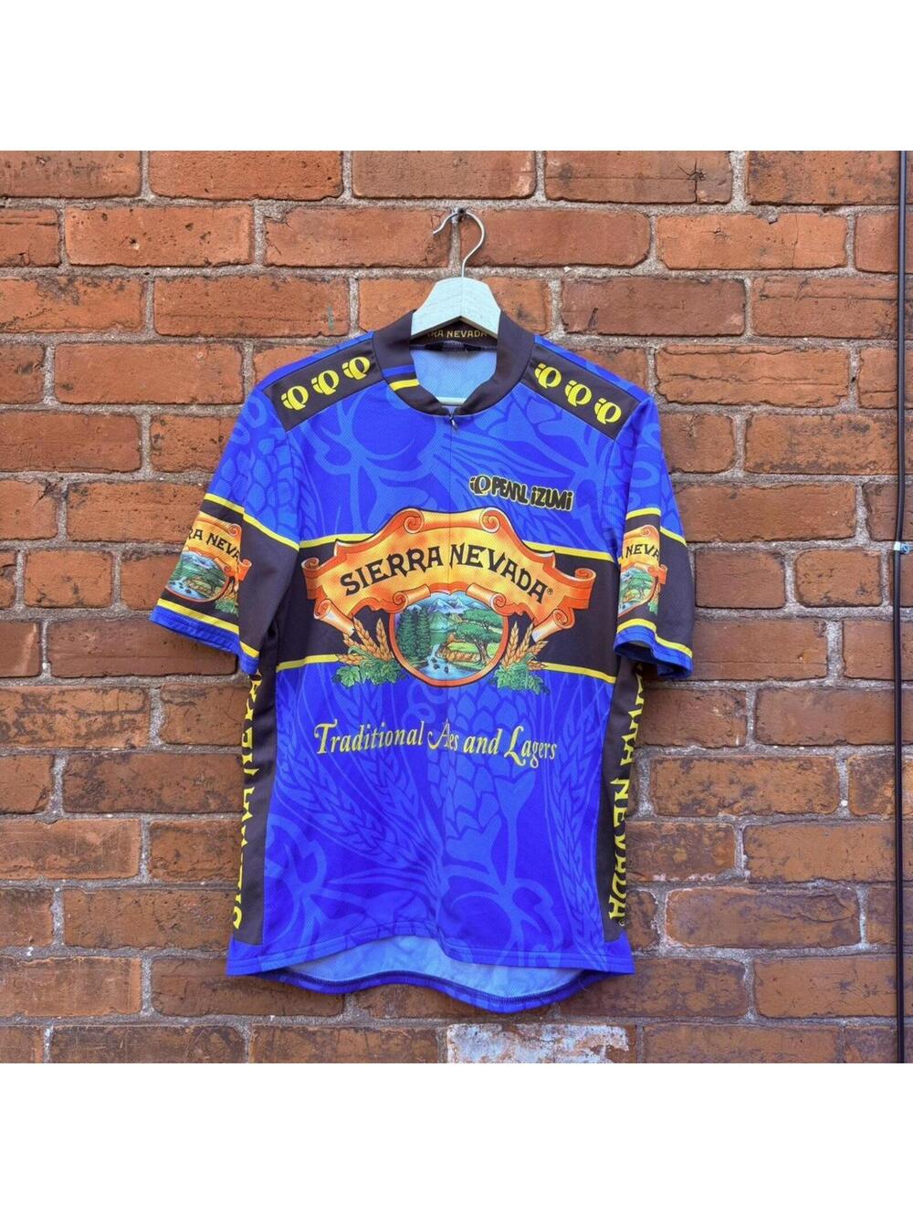 Vintage Sierra Nevada pearl izumi bicycle racing shirt L